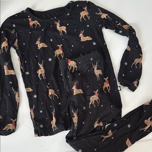 Kyte BABY Black and Brown Pajama Set with Whimsical Woodland Design